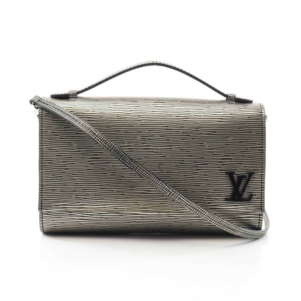 6037 - Louis Vuitton Clerry Handbag - Black/Gold Epi Leather